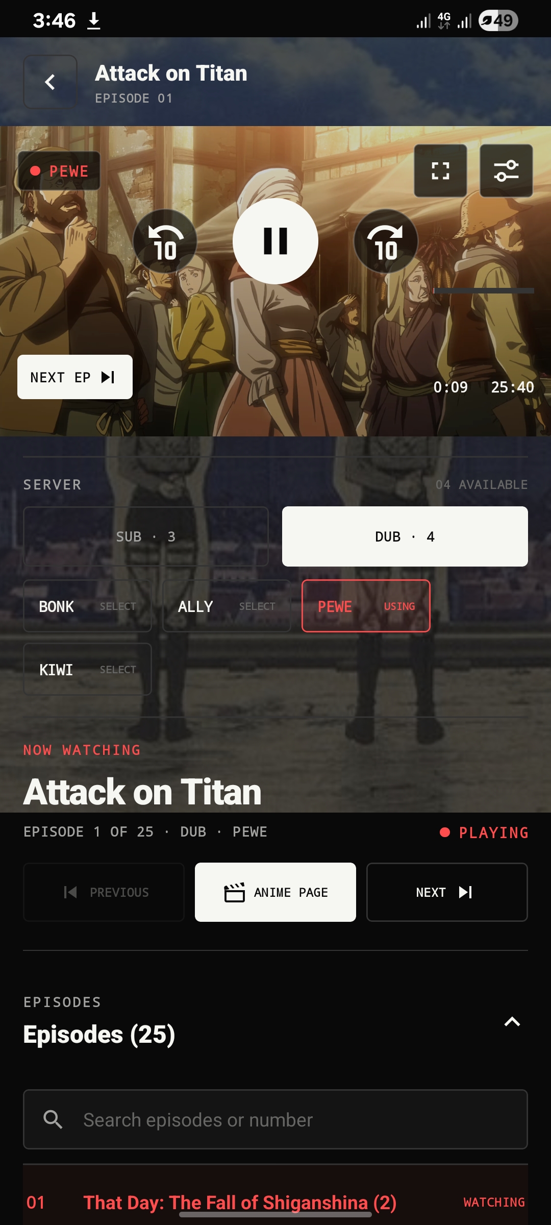 Watch screen
